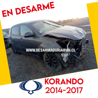 Repuestos y Desarmaduria SSANGYONG KORANDO 2.0 D20DT DOHC 16 VALV 4X2 DIESEL 2014 2015 2016 2017