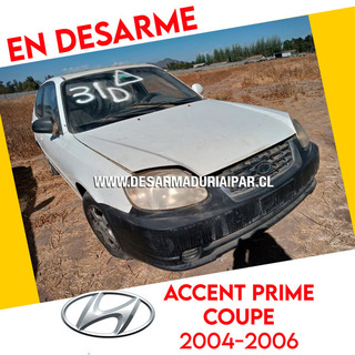 Repuestos y Desarmaduria HYUNDAI ACCENT PRIME COUPE 1.3 G4EA SOHC 12 VALV 4X2 2004 2005 2006