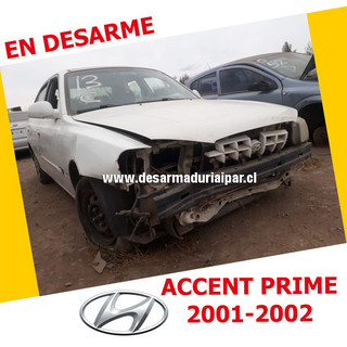 Repuestos y Desarmaduria HYUNDAI ACCENT PRIME 1.5 G4EC DOHC 16 VALV 4X2 2001 2002