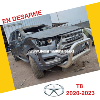 Repuestos y Desarmaduria JAC T8 2.0 HFC4DB2 DOHC 16 VALV 4X2 DIESEL 2020 2021 2022 2023