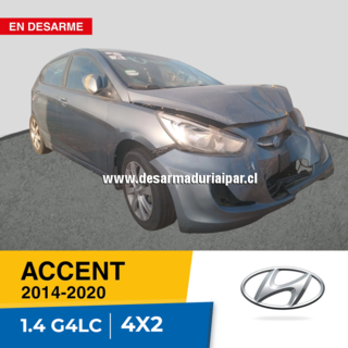 Repuestos y Desarmaduria HYUNDAI ACCENT 1.4 G4LC DOHC 16 VALV 4X2 2014 2015 2016 2017 2018 2019 2020