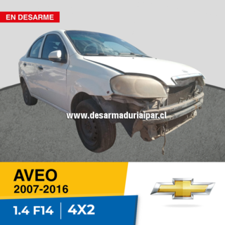 Repuestos y Desarmaduria CHEVROLET AVEO 1.4 F14 DOHC 16 VALV 4X2 2007 2008 2009 2010 2011 2012 2013 2014 2015 2016