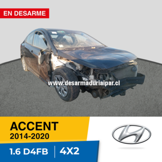 Repuestos y Desarmaduria HYUNDAI ACCENT 1.6 D4FB DOHC 16 VALV 4X2 DIESEL 2014 2015 2016 2017 2018 2019 2020