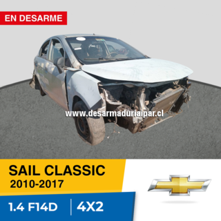 Repuestos y Desarmaduria CHEVROLET SAIL CLASSIC 1.4 F14D DOHC 16 VALV 4X2 2010 2011 2012 2013 2014 2015 2016 2017