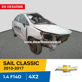 Repuestos y Desarmaduria CHEVROLET SAIL CLASSIC 1.4 F14D DOHC 16 VALV 4X2 2010 2011 2012 2013 2014 2015 2016 2017