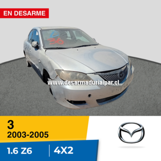 Repuestos y Desarmaduria MAZDA 3 1.6 Z6 DOHC 16 VALV 4X2 2003 2004 2005