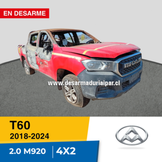 Repuestos y Desarmaduria MAXUS T60 2.0 M920 EURO VI DOHC 16 VALV 4X2 DIESEL 2018 2019 2020 2021 2022 2023 2024
