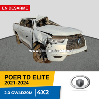 Repuestos y Desarmaduria GREAT WALL POER TD ELITE 2.0 GW4D20M DOHC 16 VALV 4X2 DIESEL 2021 2022 2023 2024