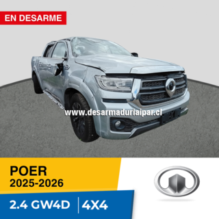 Repuestos y Desarmaduria GREAT WALL POER 2.4 GW4D24 DOHC 16 VALV 4X4 DIESEL 2025 2026