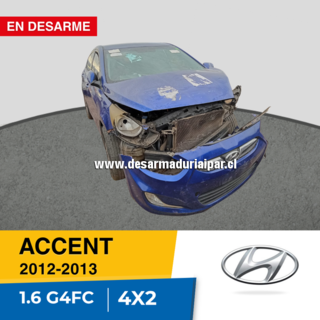 HYUNDAI ACCENT 1.6 G4FC DOHC 16 VALV 4X2 2012 2013 en Desarme
