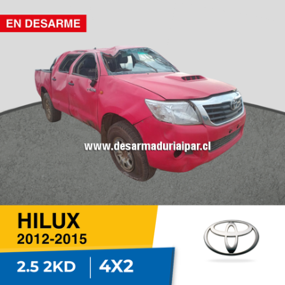 TOYOTA HILUX 2.5 2KD DOHC 16 VALV 4X2 DIESEL 2012 2013 2014 2015 en Desarme