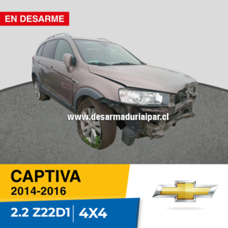 CHEVROLET CAPTIVA 2.2 Z22D1 DOHC 16 VALV 4X4 DIESEL 2014 2015 2016 en Desarme