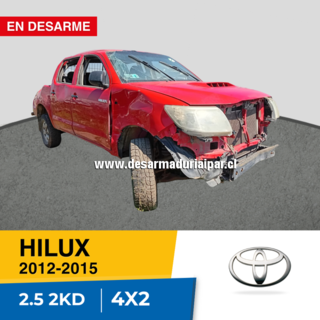 TOYOTA HILUX 2.5 2KD DOHC 16 VALV 4X2 DIESEL 2012 2013 2014 2015 en Desarme
