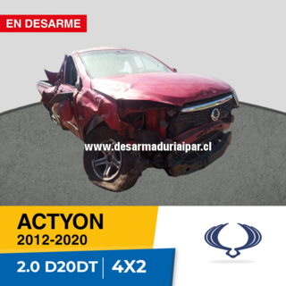 SSANGYONG ACTYON 2.0 D20DT DOHC 16 VALV 4X2 DIESEL 2012 2013 2014 2015 2016 2017 2018 2019 2020 en Desarme