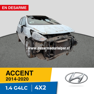 HYUNDAI ACCENT 1.4 G4LC DOHC 16 VALV 4X2 2014 2015 2016 2017 2018 2019 2020 en Desarme