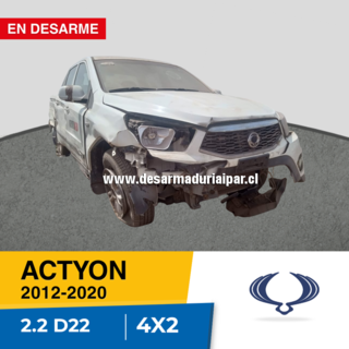 SSANGYONG ACTYON 2.2 D22 DOHC 16 VALV 4X2 DIESEL 2012 2013 2014 2015 2016 2017 2018 2019 2020 en Desarme