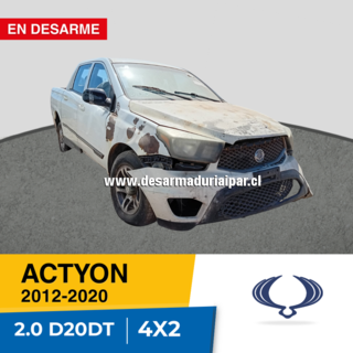 SSANGYONG ACTYON 2.0 D20DT DOHC 16 VALV 4X2 DIESEL 2012 2013 2014 2015 2016 2017 2018 2019 2020 en Desarme