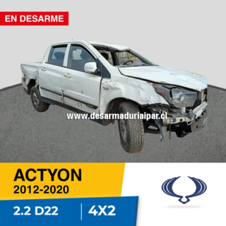 SSANGYONG ACTYON 2.2 D22 DOHC 16 VALV 4X2 DIESEL 2012 2013 2014 2015 2016 2017 2018 2019 2020 en Desarme