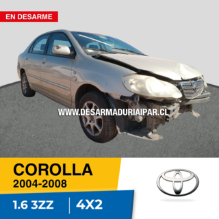 TOYOTA COROLLA 1.6 3ZZ DOHC 16 VALV 4X2 2004 2005 2006 2007 2008 en Desarme