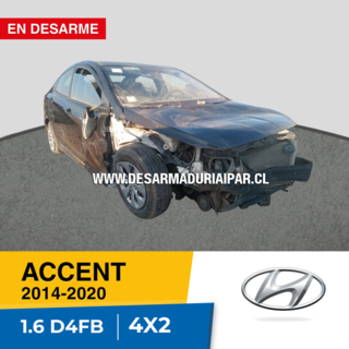 HYUNDAI ACCENT 1.6 D4FB DOHC 16 VALV 4X2 DIESEL 2014 2015 2016 2017 2018 2019 2020 en Desarme