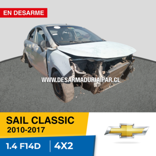 CHEVROLET SAIL CLASSIC 1.4 F14D DOHC 16 VALV 4X2 2010 2011 2012 2013 2014 2015 2016 2017 en Desarme