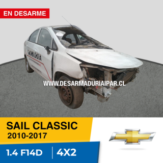 CHEVROLET SAIL CLASSIC 1.4 F14D DOHC 16 VALV 4X2 2010 2011 2012 2013 2014 2015 2016 2017 en Desarme