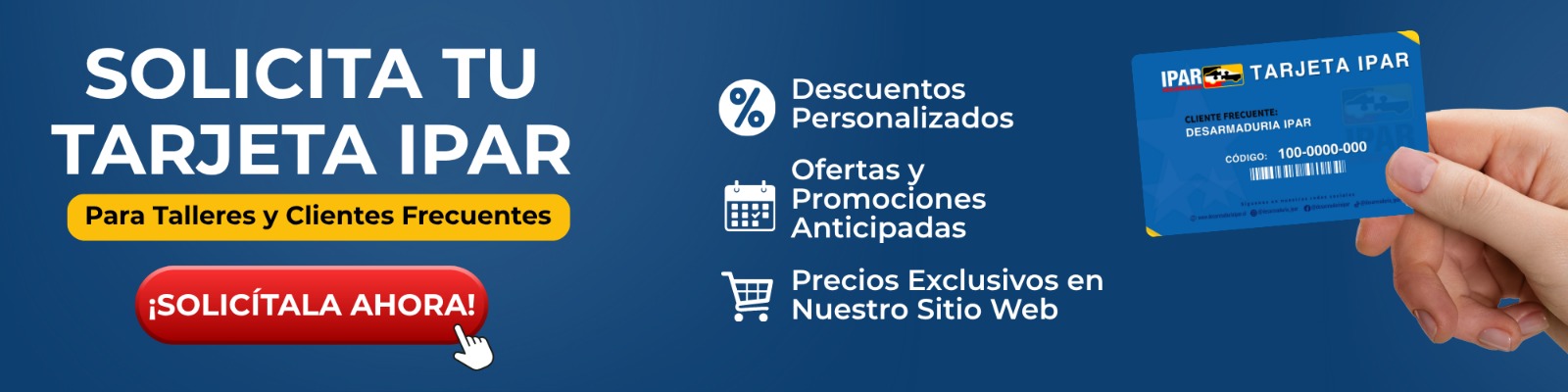 Consigue tu tarjeta IPAR