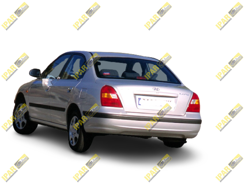 thumbnail image 2 of Dark Smoke Window Visors Rain Guards For Hyundai Elantra 2001-2006 – 4pc, Gloss Finish, Acrylic 2 of 3