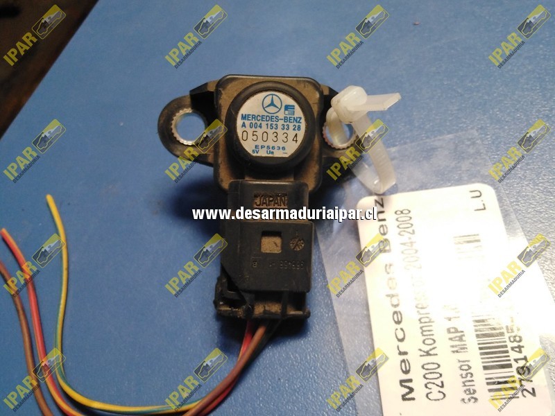 Sensor MAP 1.8 MERCEDES BENZ C200 KOMPRESSOR 1.8 16 VALV 4X2 2004 2005 2006 2007 2008 | Desarmaduria IPAR